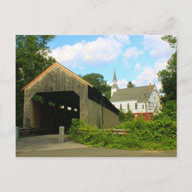 Conway Burkeville Covered Bridge Vykort (Framsida)