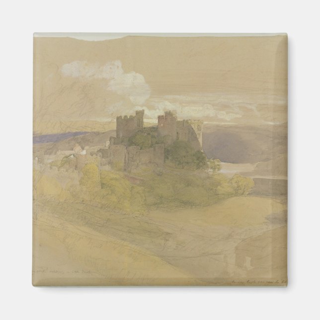 Conway Castle (grafit, w/c och gouache på pappra Magnet (Framsidan)