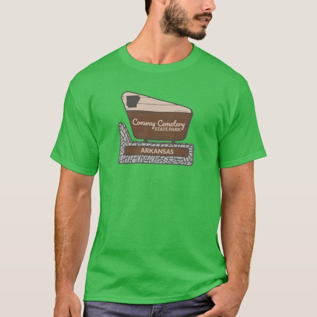Conway Cemetery State Park Arkansas Ingång Välkomm T Shirt (Framsida)