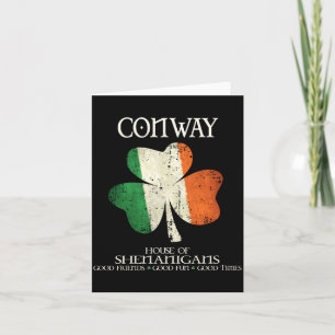Conway Efternamn Familj Irland Iriska Hus Av Henne Kort