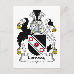Conway familjevapen vykort