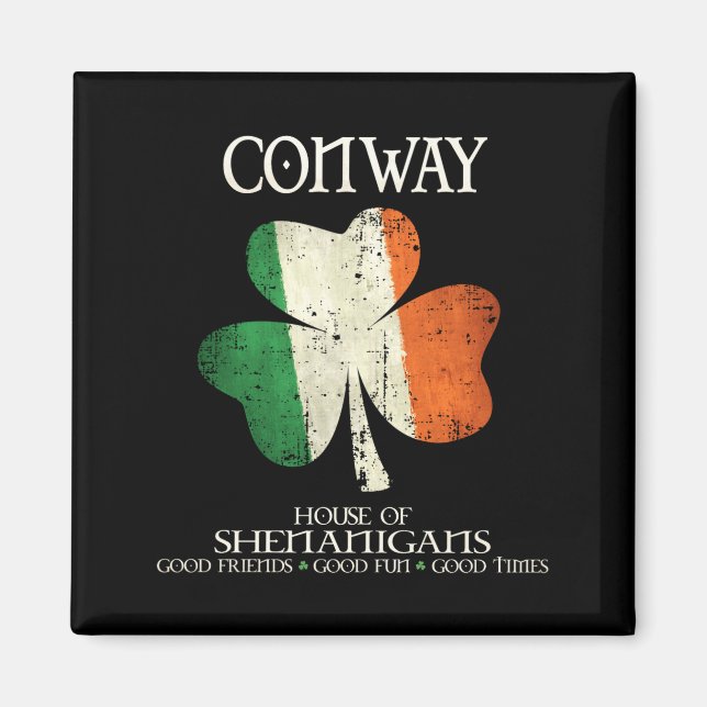 Conway Last Name Family Ireland Irish House Of She Magnet (Framsidan)