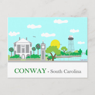 Conway, SC - Charming Vykort