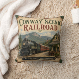 Conway Scenic Railroad North Conway Vintage Kudde
