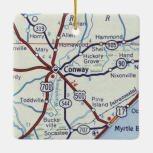 Conway South Carolina Julgransprydnad Keramik