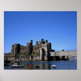 Conwy Castle North Wales vykort Poster