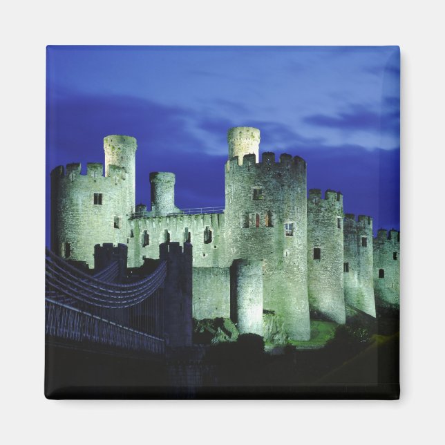 Conwy slott, Gwynedd, Wales Magnet (Framsidan)
