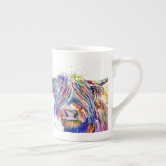 Coo2 Highland ko Scottish bone china mugg Benporslin Mugg
