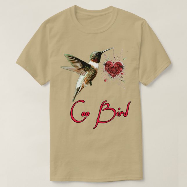 Coo Bird Design älskare 2 T Shirt (Design framsida)