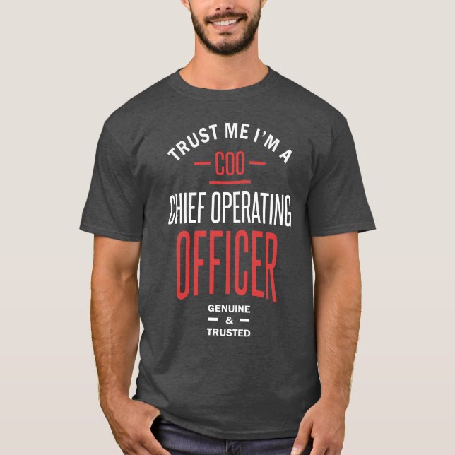 COO - Chief Operating Officer T Shirt (Framsida)