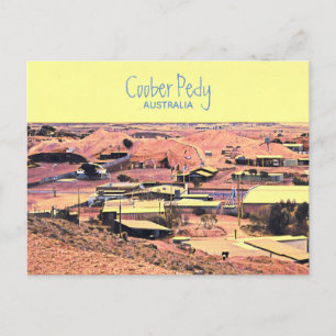 Coober Pedy-gruvstaden Australien resa Vykort