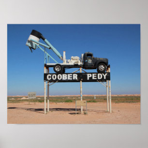 Coober Pedy Outback Australien Souvenir Photo Poster
