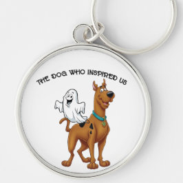 cooby-Doo: Our Fearful, Brilliant Inspiration! Rund Silverfärgad Nyckelring