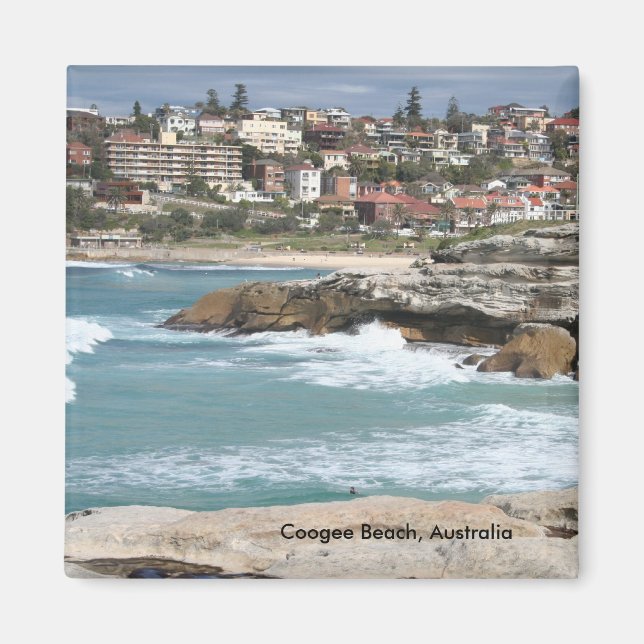 Coogee Beach, Sydney, Australien Magnet (Framsidan)