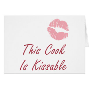Cook är Kissable Hälsningskort