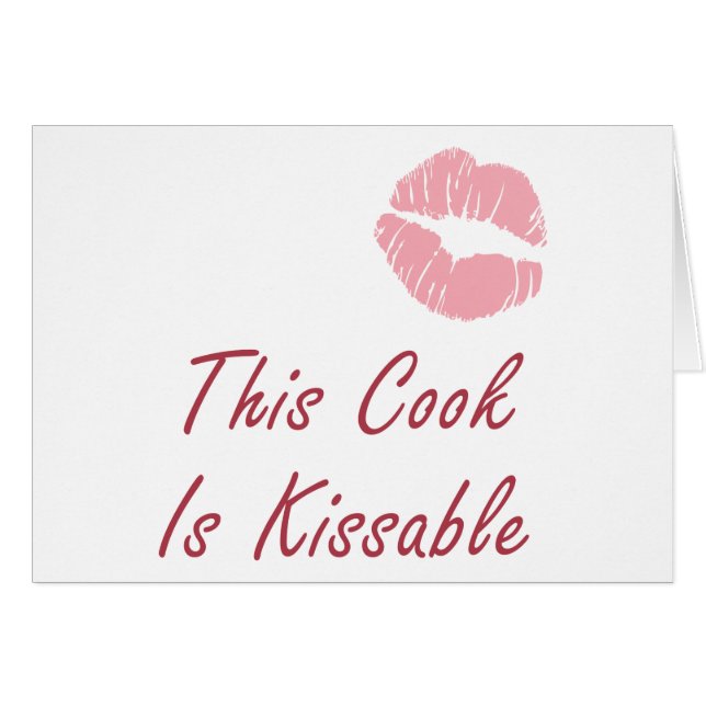 Cook är Kissable Hälsningskort (Framsidan Horizontal)