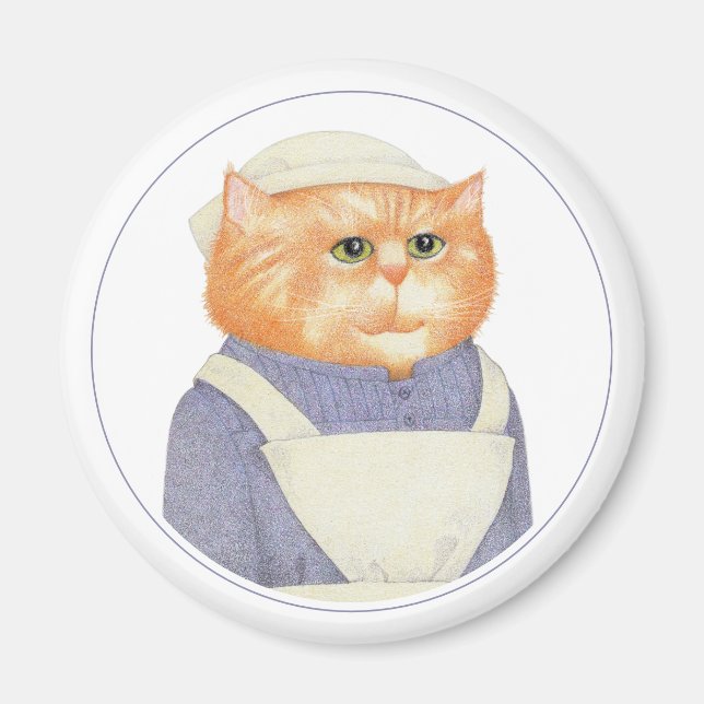 COOK CAT Round Magnet II (Framsidan)