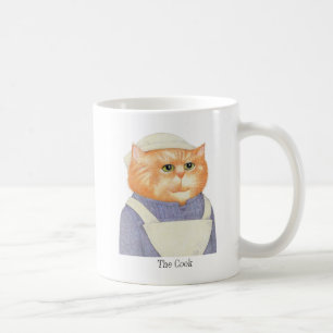 COOK CAT White Mugg + Text