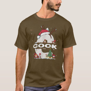 Cook Christmas Shirt w Cook Name for funny Xmas T- T