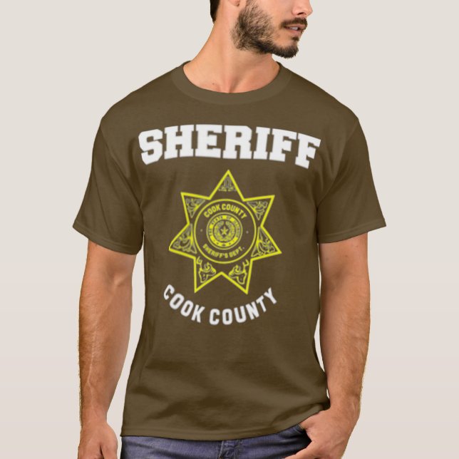 Cook County Illinois sheriff Deputies Polisen T Shirt (Framsida)