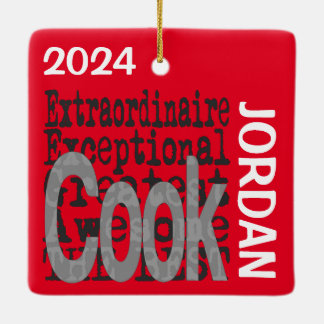 Cook Extraordinaire ANPASSNINGSBAR Julgransprydnad Keramik