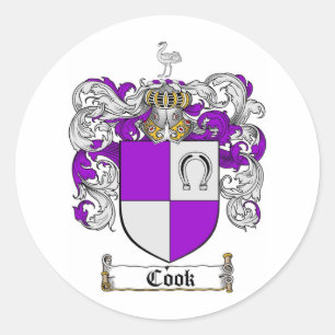COOK FAMILY CREST - COOK JACKAR ARM RUNT KLISTERMÄRKE