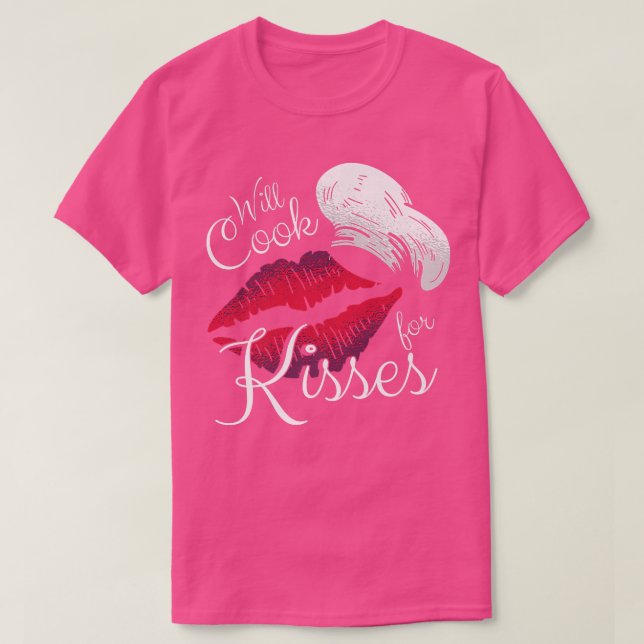 Cook for Kisses Chef Hat Cooking Culinary Gastrono T Shirt (Design framsida)