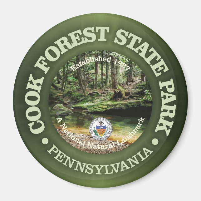 Cook Forest SP Magnet (Framsidan)