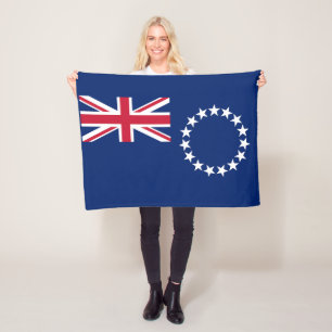 Cook Islands flagga Fleecefilt