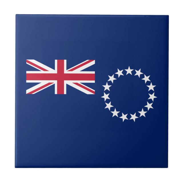 Cook Islands flagga Kakelplatta (Framsidan)