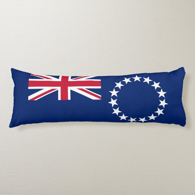 Cook Islands flagga Kroppskudde (Framsidan)