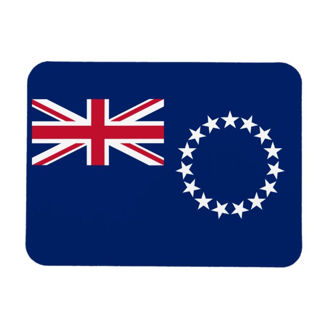 Cook Islands flagga Magnet (Horisontell)