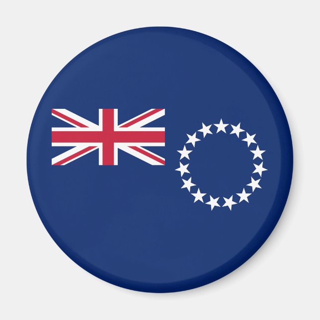 Cook Islands flagga Magnet (Framsidan)