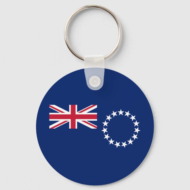 Cook Islands flagga Nyckelring (Framsida)