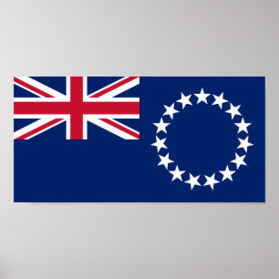 Cook Islands flagga Poster
