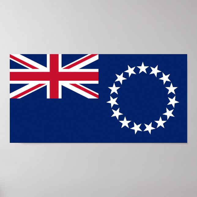 Cook Islands flagga Poster (Framsidan)