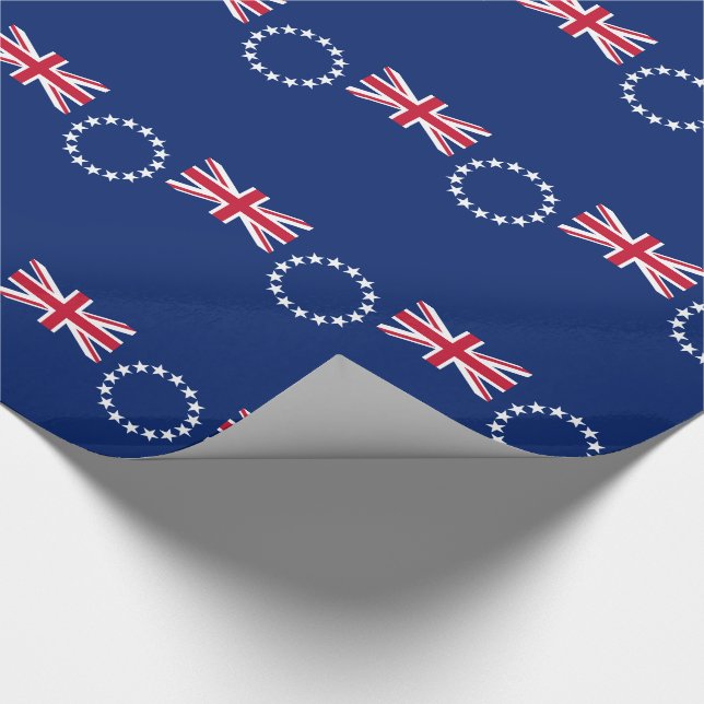 Cook Islands flagga Presentpapper (Hörn)