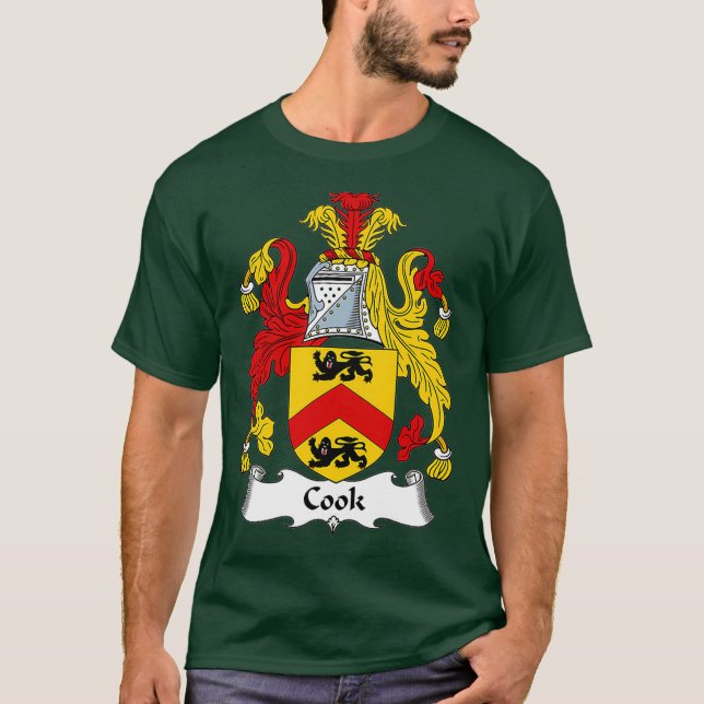 Cook Jackar Arm Family Crest T Shirt (Framsida)