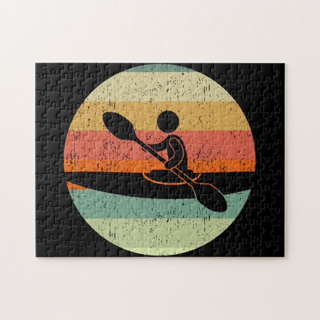 Cook Kayak Sunset Pussel (Horisontell)