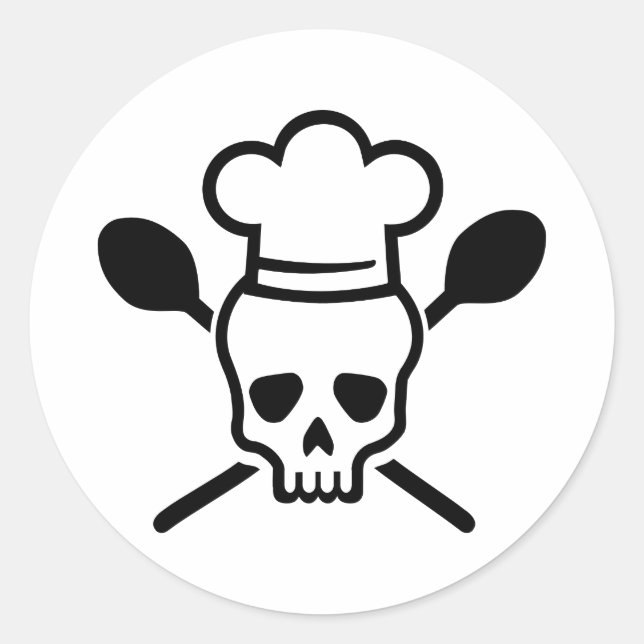 Cook-kock Runt Klistermärke (Framsida)