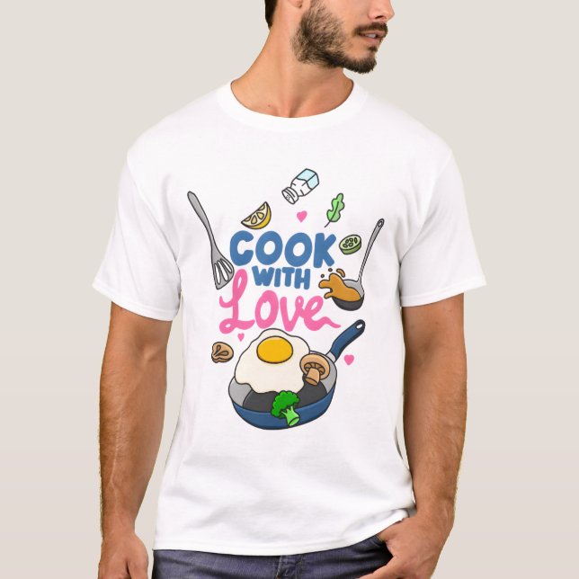 Cook med Kärlek T Shirt (Framsida)