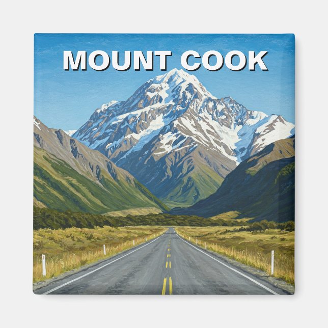 Cook National Park New Zealand Travel Magnet (Framsidan)