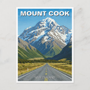 Cook National Park New Zealand Travel Vykort