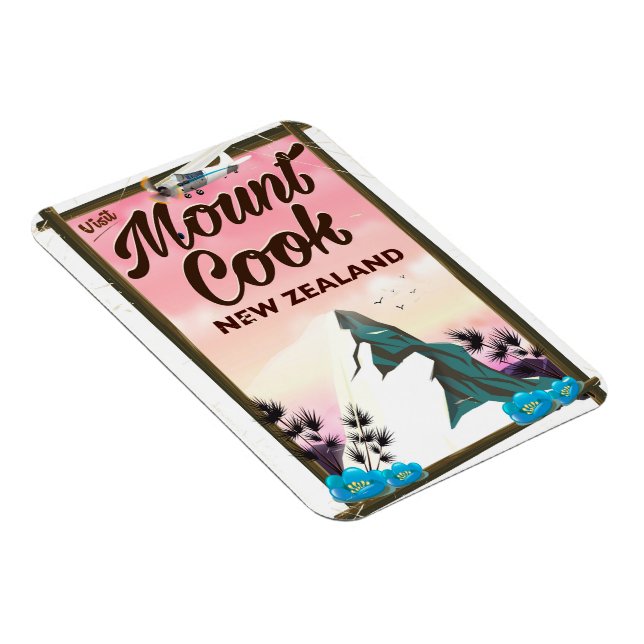 Cook New Zealand-reseaffisch Magnet (Högersidan)