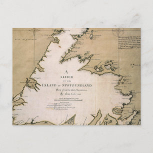 COOK: NEWFOUNDLAND, 1763 VYKORT