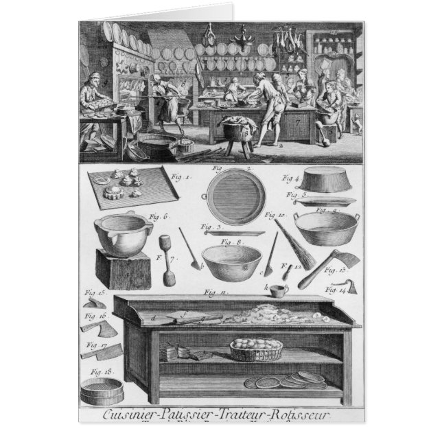 Cook, Pastryck, Caterer Hälsningskort (Framsidan)