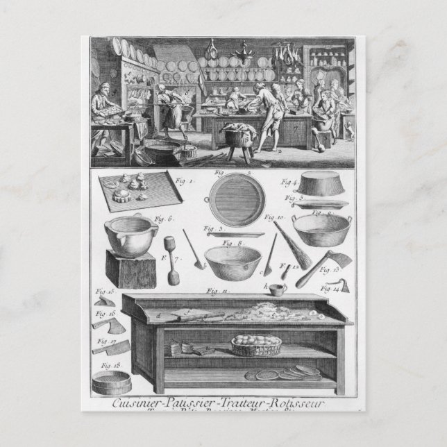 Cook, Pastryck, Caterer Vykort (Framsida)