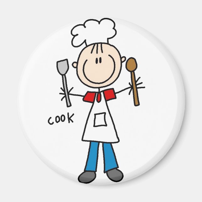 Cook Stick figur Magnet (Framsidan)