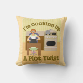 Cook Up Plot Twist Retro Housefru Writer Kudde