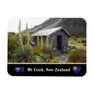 Cook väg & Shelter hut/trip Nya Zeeland Magnet